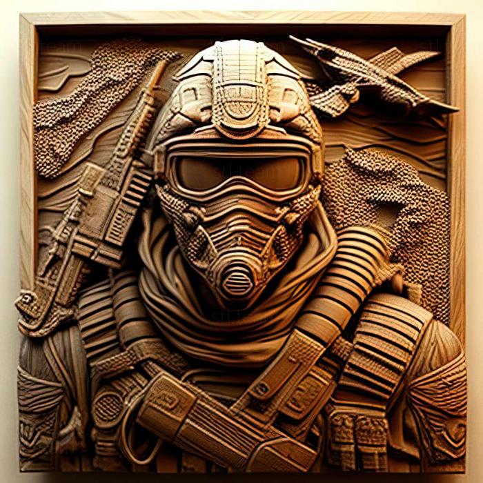 3D model Tom Clancys GhoRecon Advanced Warfighter game (STL)
